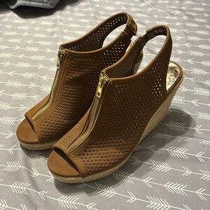 Brown Zipup Wedge
